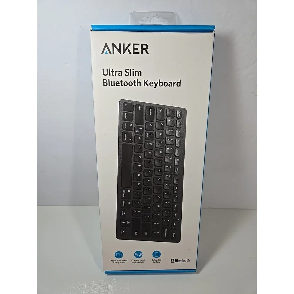 Anker Wireless Bluetooth Keyboard Ultra Slim for iOS Mac Android PC Sealed New